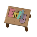 Personalized Puzzle Stool