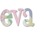 Eva Whimsical Patch Letters
