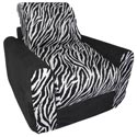 Black Zebra Chair Sleeper