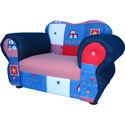 Blue Cars Comfy Chair