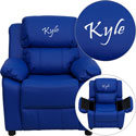 Personalized Kids Recliner with Storage Arms