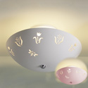 Blooms and Bees Ceramic Ceiling Light