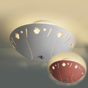 Baseball, Glove and Bat Ceramic Ceiling Light