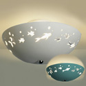 Frolicking Fish Ceramic Ceiling Light