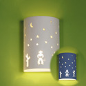 Cowboy & Cactus Ceramic Children�s Sconce