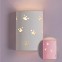 Royal Crown Ceramic Cylinder Sconce