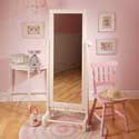Scalloped Framed Floor Mirror