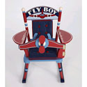 Fly Boy Airplane Child Rocker