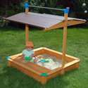 Deluxe Sandbox with Toy Box/Bench