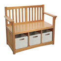 Mission Storage Bench and Bins