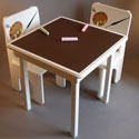 Artsy Chalkboard Table and Chair Set