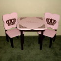 Royal Crown Table and Chair Set