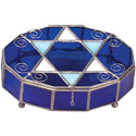 Blue Glass Jewelry Box