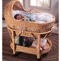 Designer Wicker Bassinet