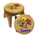 Personalized 3 Little Pigs Stool
