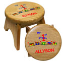 My First Personalized Wooden Stool