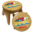Personalized Noah's Ark Stool