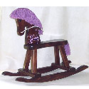 Personalized Purple Beauty Rocking Horse