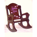 Personalized Ladybug Wooden Rocking Chair