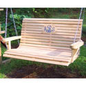 Monogrammed Outdoor Wooden Family Swing