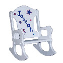 Red, White and Blue Stars Rocking Chair