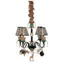 Safari 4 Arm Chandelier
