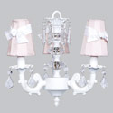 3-Arm Bow Shade Chandelier