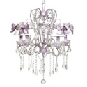 Lavender Sash Whimsical Chandelier