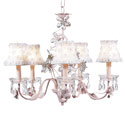 Crystal Flower Pink Chandelier