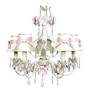 Ivory Flower Garden 5 Arm Chandelier