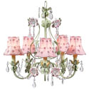 Daisy Pearl 5 Arm Flower Garden Chandelier