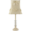 Ivory Floral Bouquet Lamp