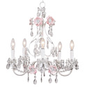 Flower Garden 5 Arm Chandelier