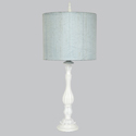 Blue Drum Lotus Lamp