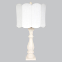 Scalloped Shabby Chic Lamp