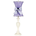 Lavender Scallop Hourglass Lamp