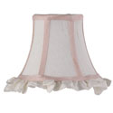 Ruffled Edge Chandelier Shade