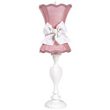 Pink Scallop Hourglass Lamp