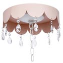 Scalloped Medallion with Crystals