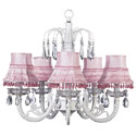 Waterfall Pink Dangle Chandelier