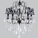 Zebra Beaded Crystal Chandelier