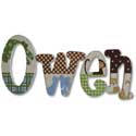 Owen's Jungle Wall Letter