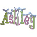 Ashley's Daisies Wall Letters