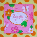 Butterflies and Flowers Canvas Art