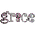 Grace's Stripes and Dots Wall Letters