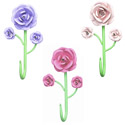 3 Rose Hooks