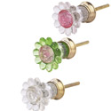 Glass Trumpet Petal Knobs