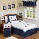 Vintage Airplane Twin/Full Bedding Set