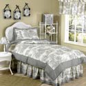 Toile Twin Bedding Set