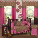 Cheetah Pink Crib Bedding Set